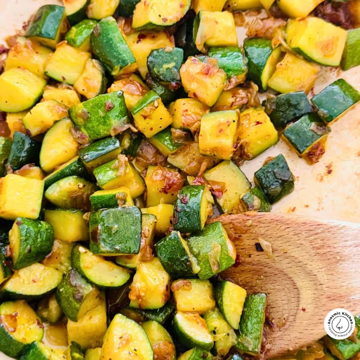 sauteed zucchini and onion