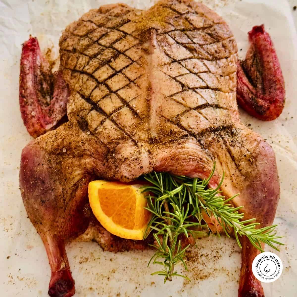 spiced duck roast