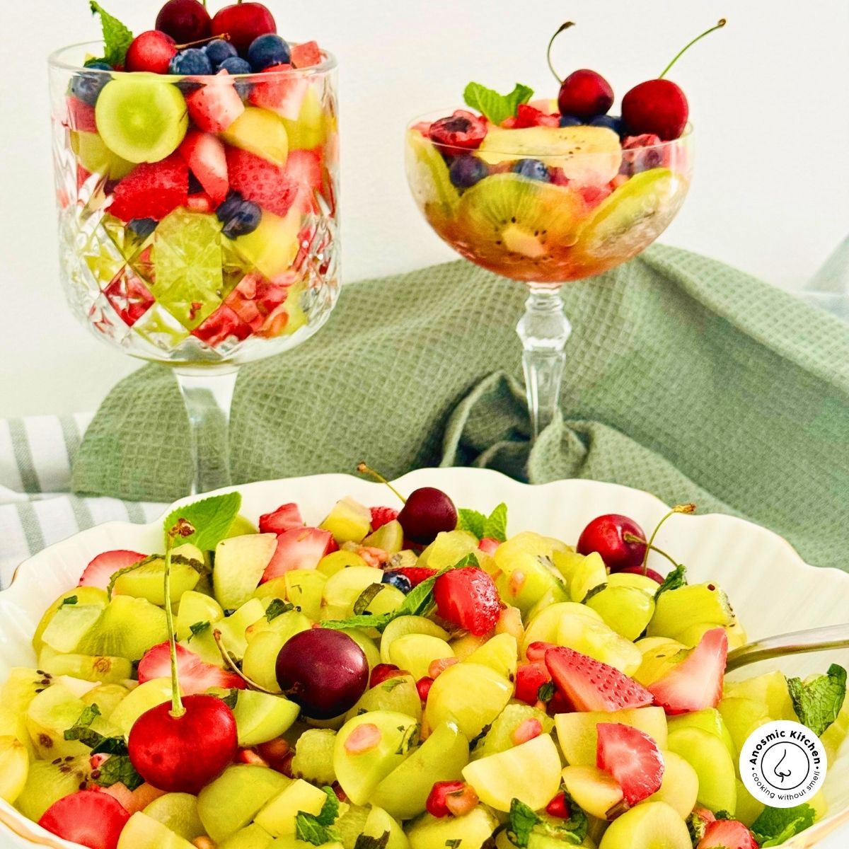 fruit salad individual glasses