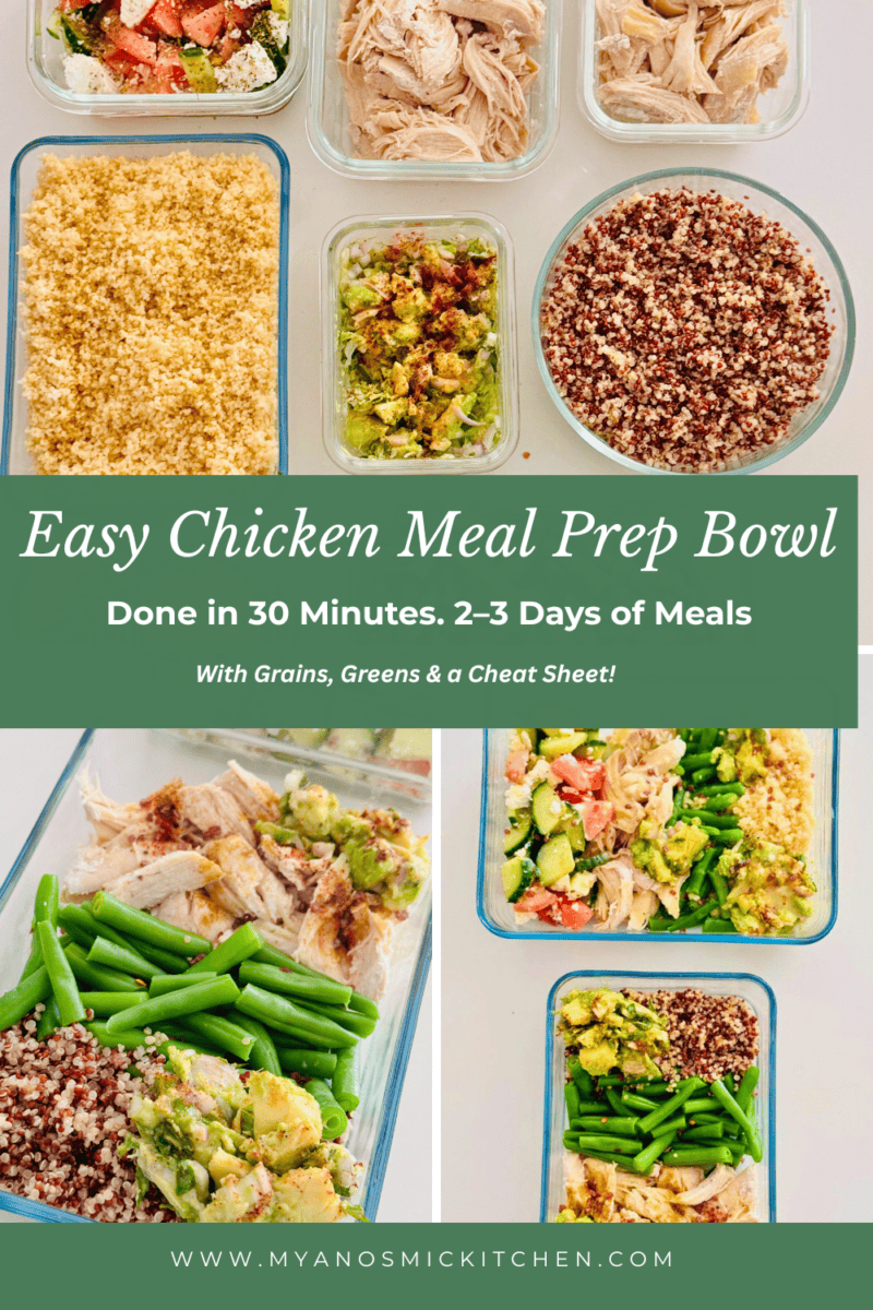 Chicken. Prep Easy Chicken Meal Prep with Grains & Greens
